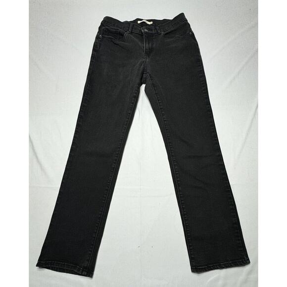 Levi's Women's Classic Straight Leg Faded Black Denim Jeans - 6M (28x28.5) - Picture 1 of 8